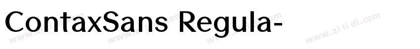 ContaxSans Regula字体转换
